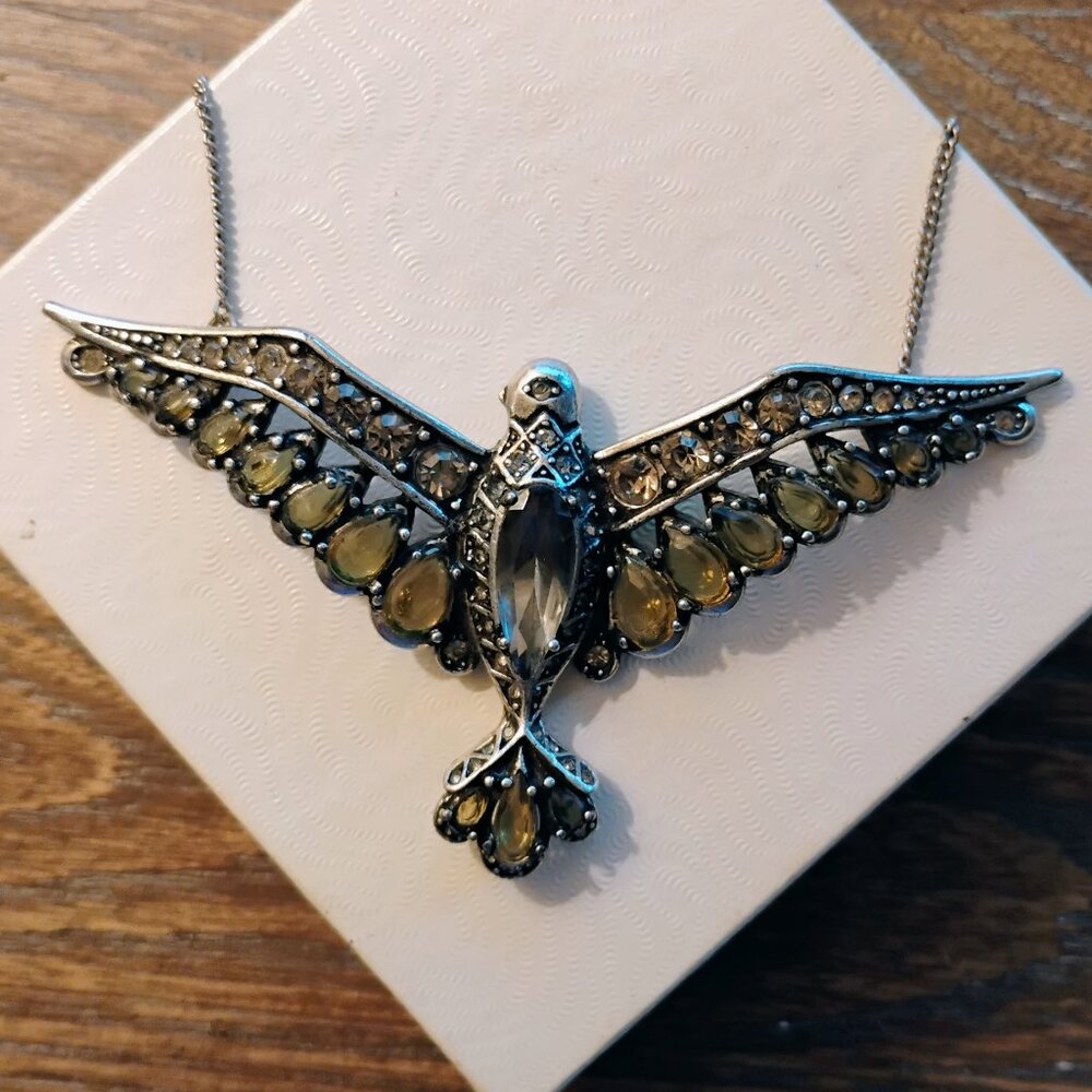 Fossil Phoenix Bird Necklace